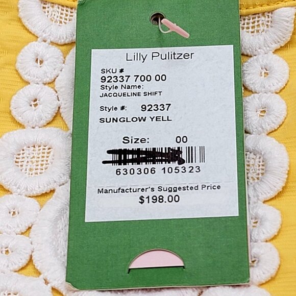 Lilly Pulitzer Yellow Jacqueline Shift Dress (NWT) - Picture 9 of 14